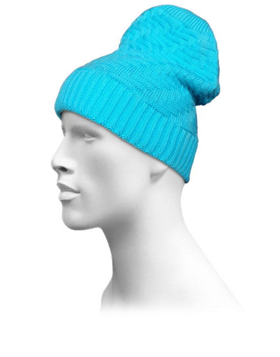 Unisex acrylic  self Designer Cap skyblue